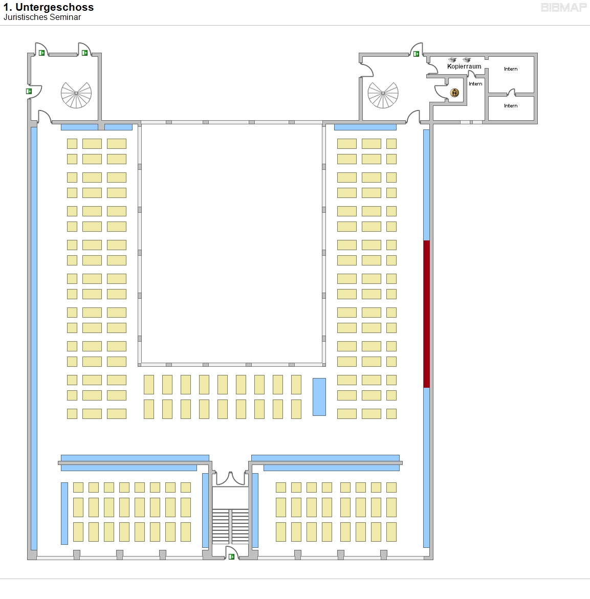 1. Untergeschoss - Juristisches Seminar