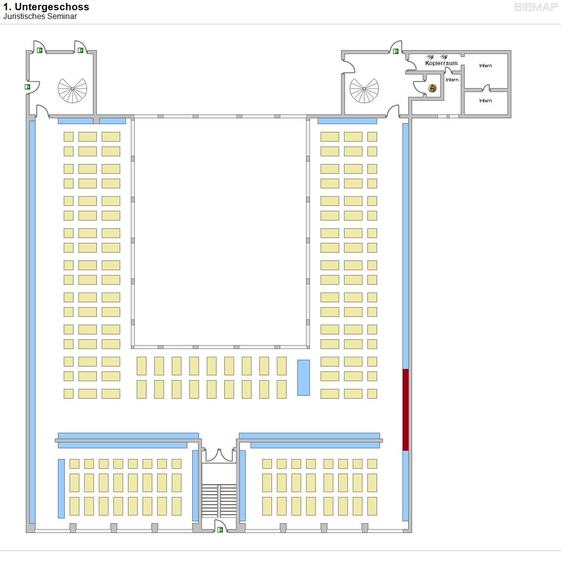 1. Untergeschoss - Juristisches Seminar