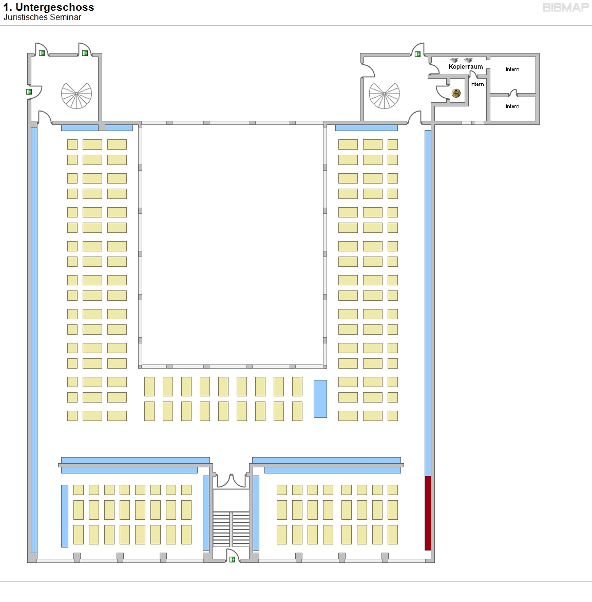 1. Untergeschoss - Juristisches Seminar