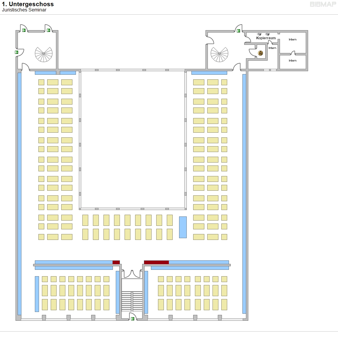 1. Untergeschoss - Juristisches Seminar