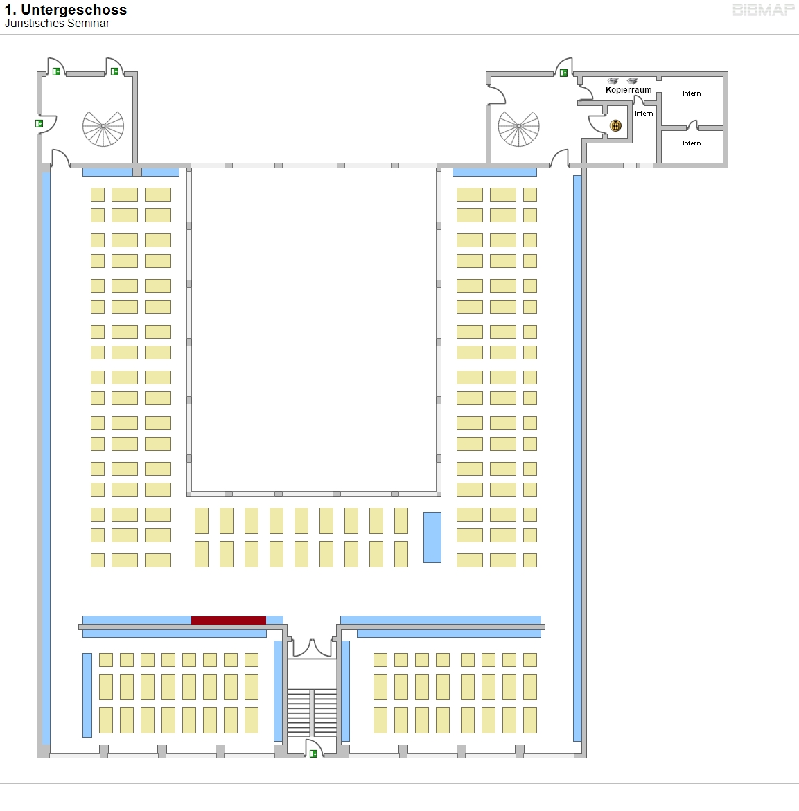 1. Untergeschoss - Juristisches Seminar