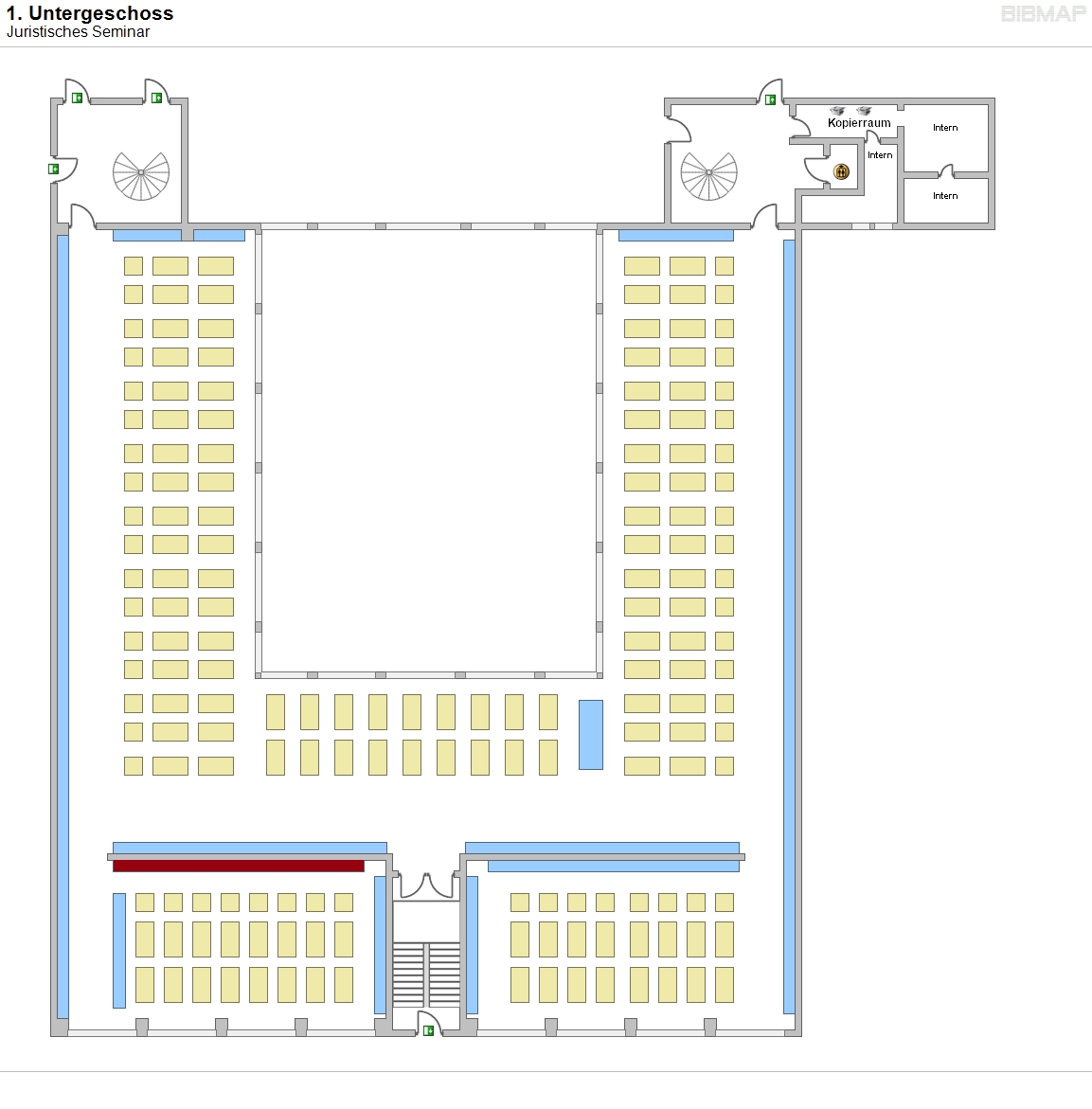 1. Untergeschoss - Juristisches Seminar