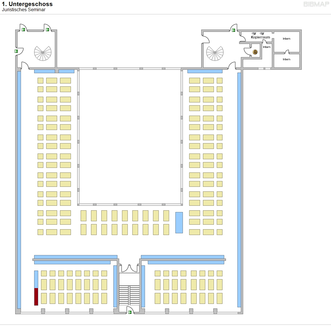 1. Untergeschoss - Juristisches Seminar
