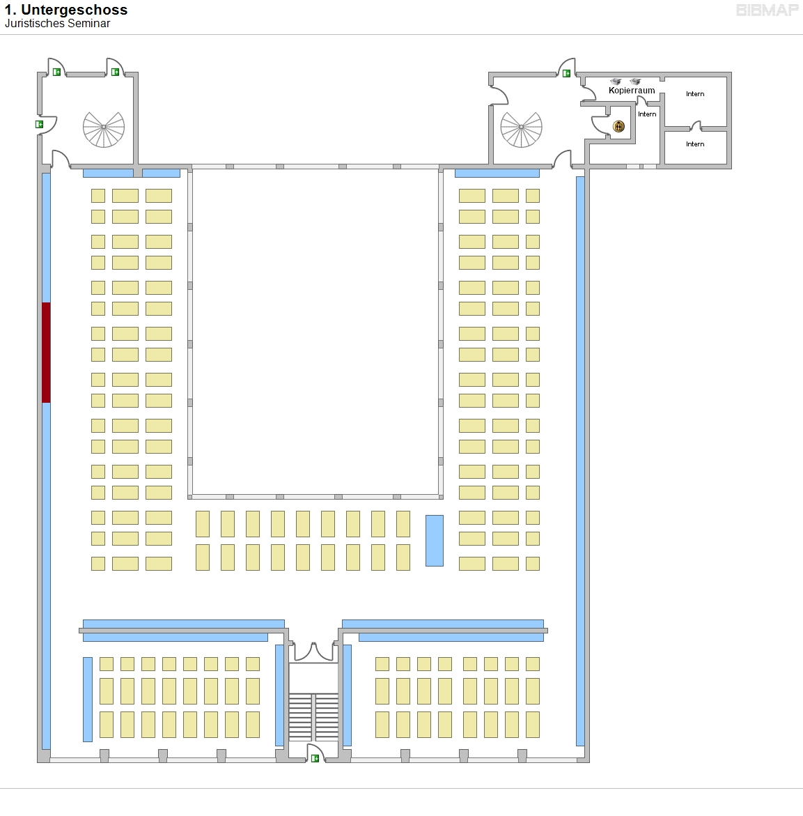 1. Untergeschoss - Juristisches Seminar