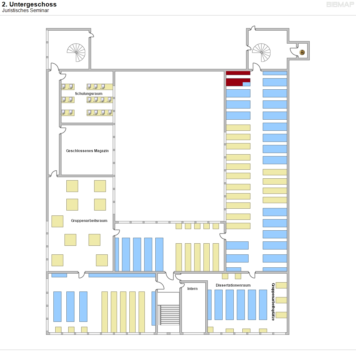 2. Untergeschoss - Juristisches Seminar