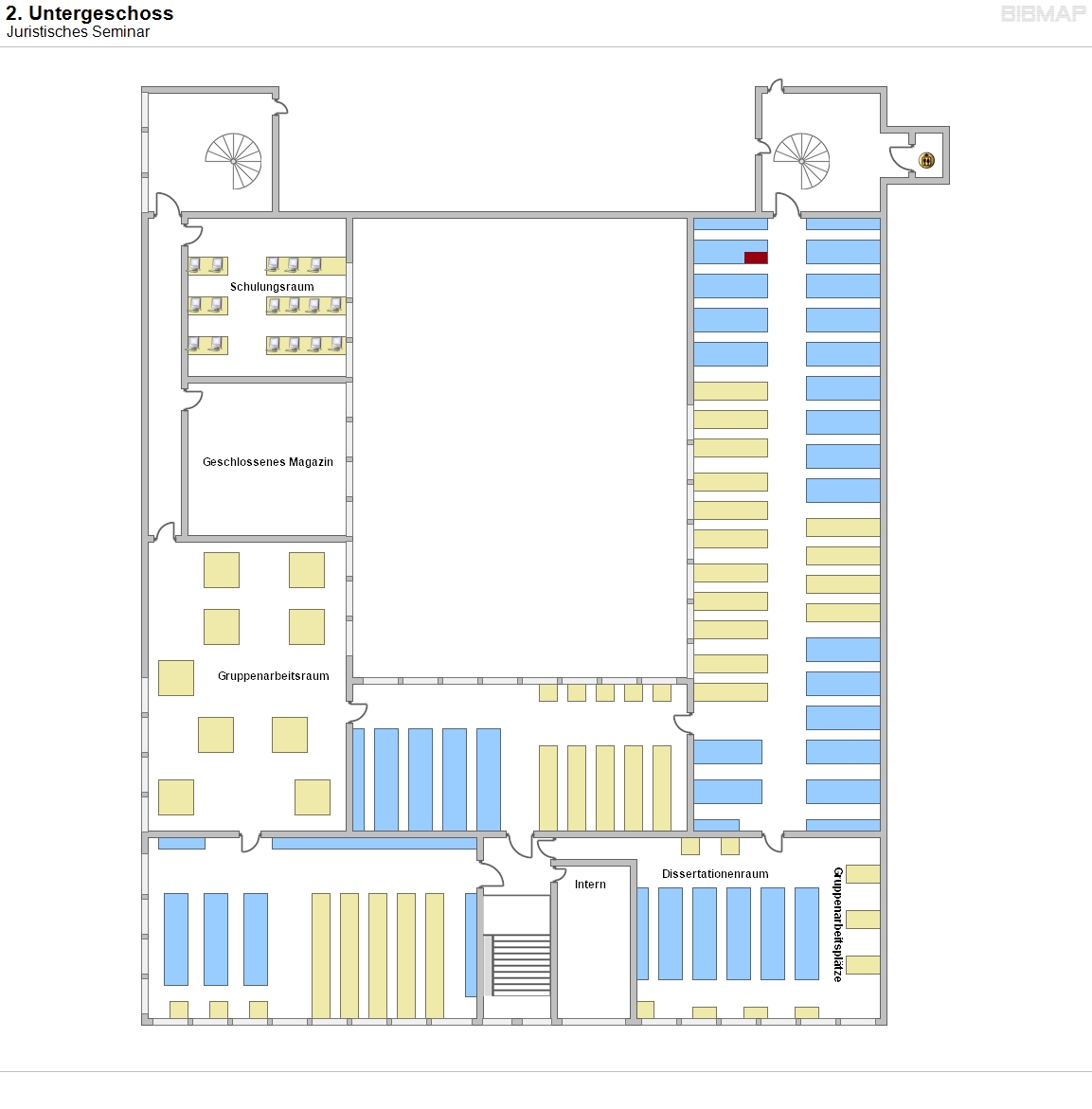 2. Untergeschoss - Juristisches Seminar