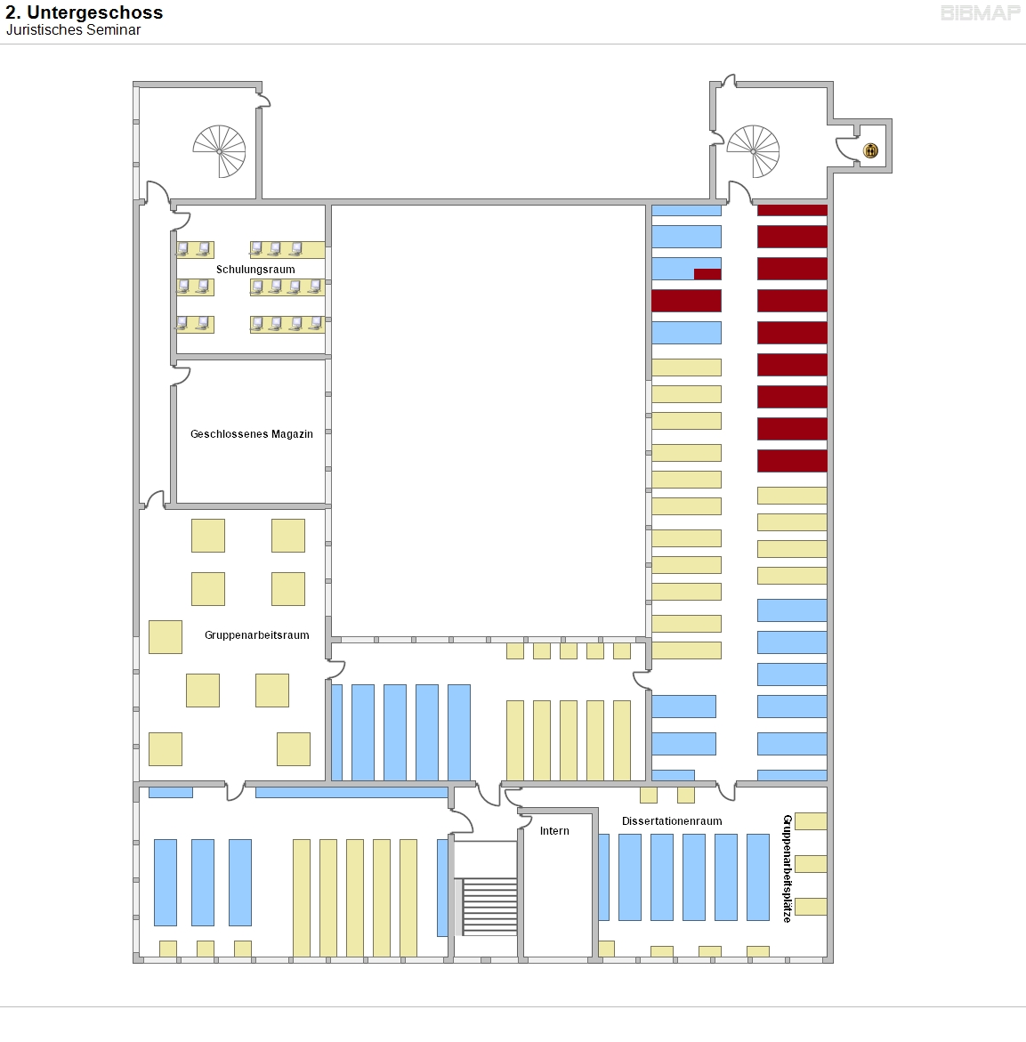 2. Untergeschoss - Juristisches Seminar