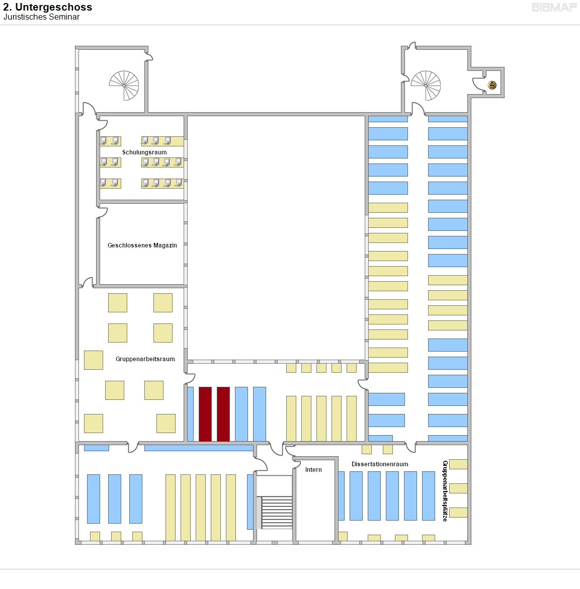 2. Untergeschoss - Juristisches Seminar