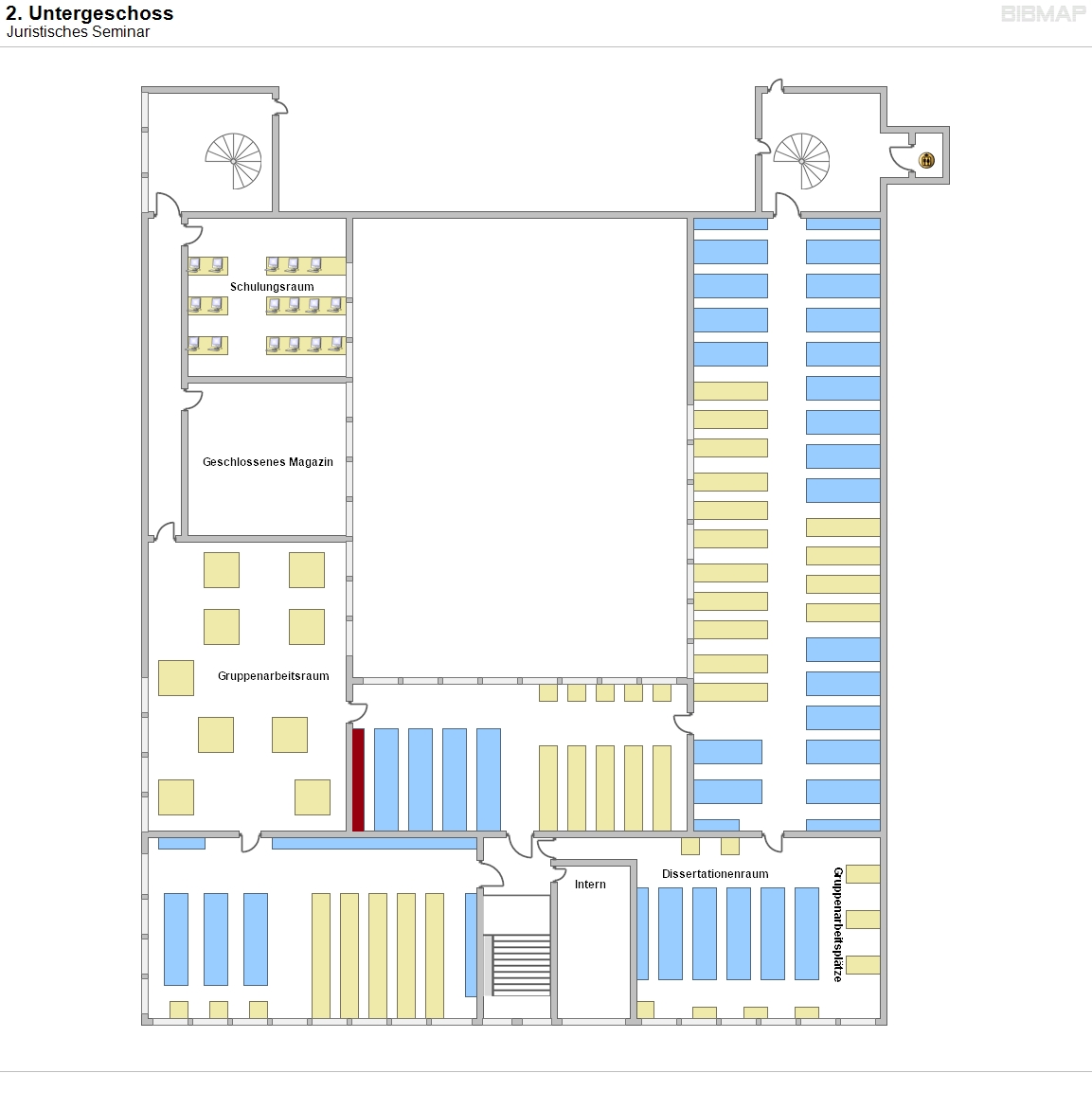2. Untergeschoss - Juristisches Seminar