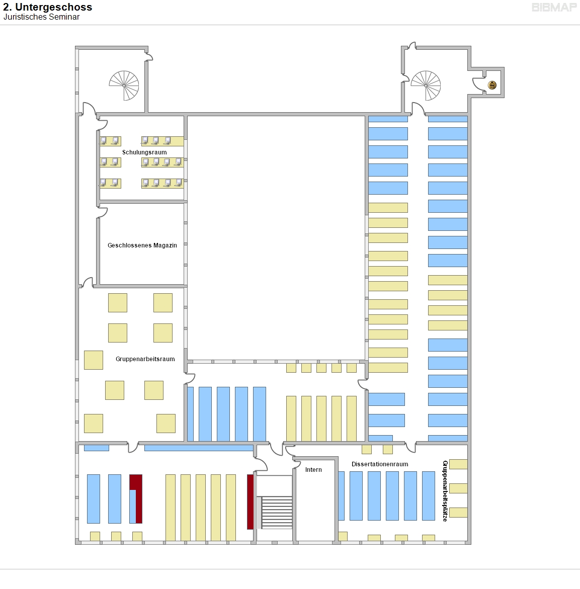2. Untergeschoss - Juristisches Seminar