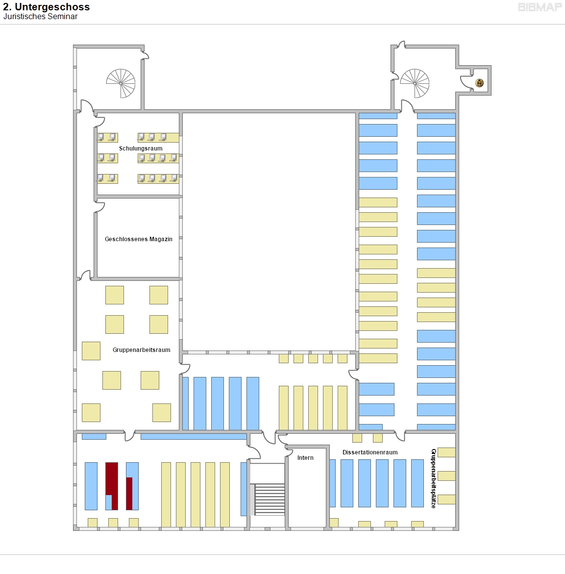 2. Untergeschoss - Juristisches Seminar