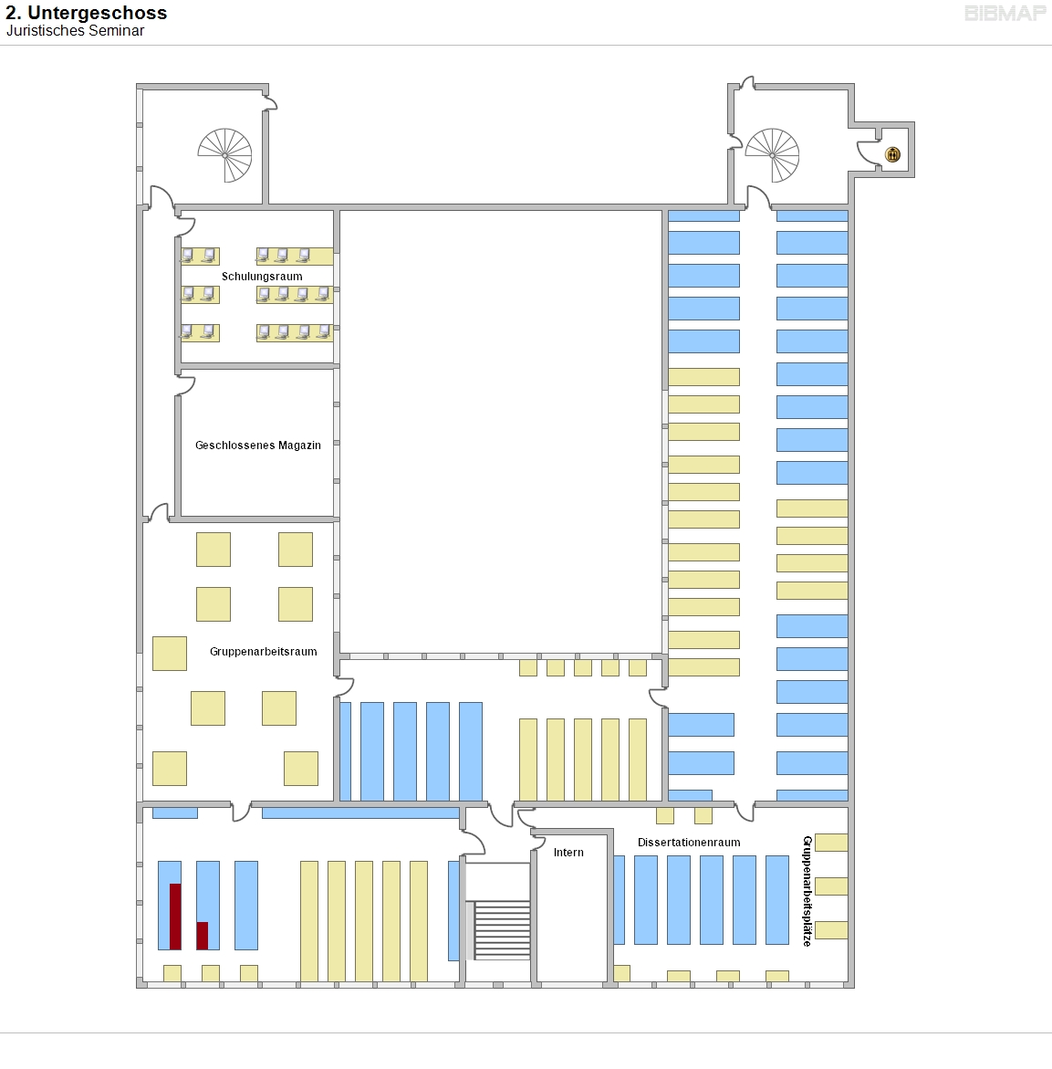 2. Untergeschoss - Juristisches Seminar