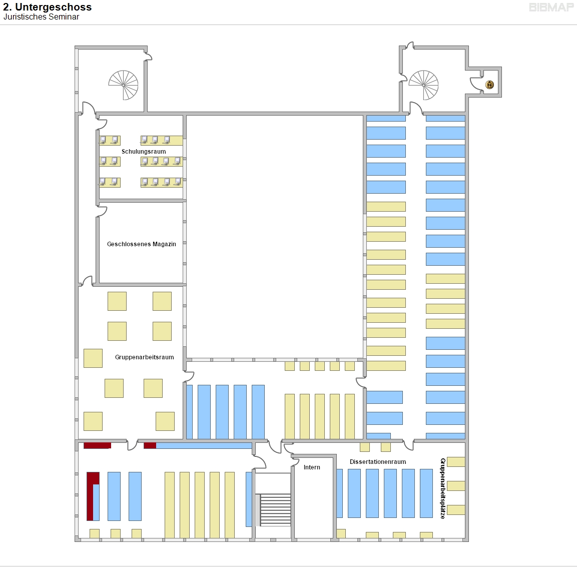 2. Untergeschoss - Juristisches Seminar