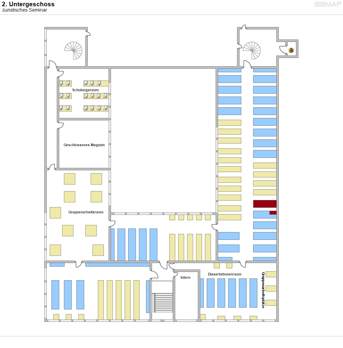 2. Untergeschoss - Juristisches Seminar