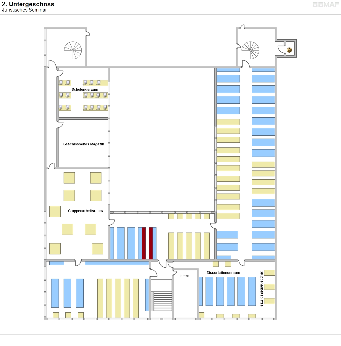 2. Untergeschoss - Juristisches Seminar